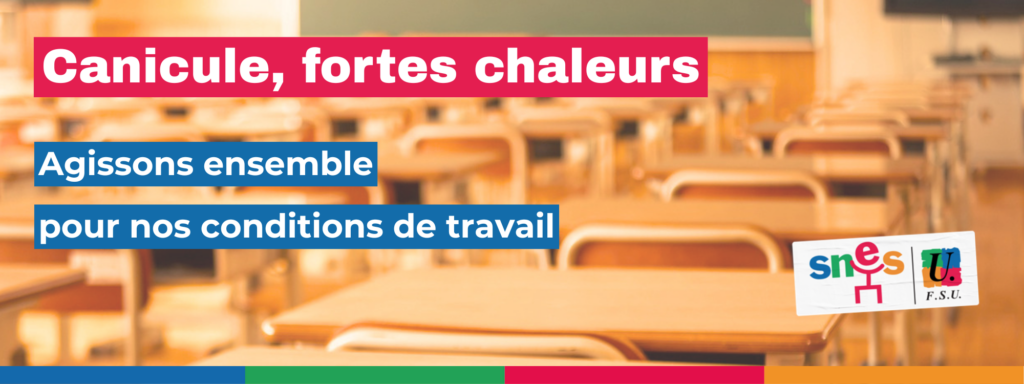 Vague de chaleur dans les établissements scolaires, canicule
