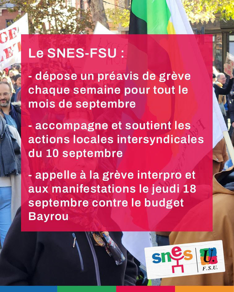 Le SNES-FSU :